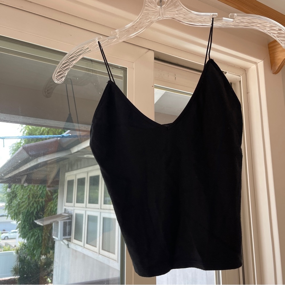 Brandy Melville Black Spaghetti Strap Tank Top